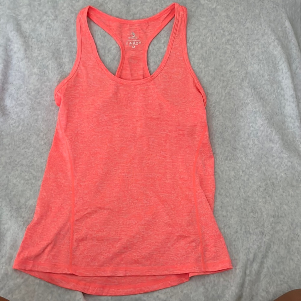 hot pink/coral athletic tank